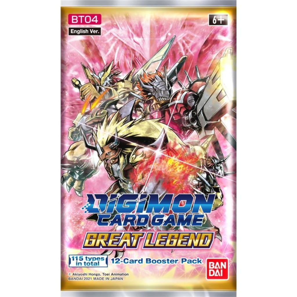digimon bt04 booster box Digimon Great Legend Booster Pack