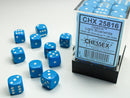 Opaque: 12mm D6 Light Blue/White (36)