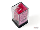 Ghostly Glow: Polyhedral Pink/silver (7-Dice Set)