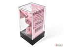 Opaque: Polyhedral Pastel Pink/black (7-Dice Set)