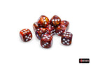 Festive: 16mm D6 Symphony/white Dice Block (12 dice)