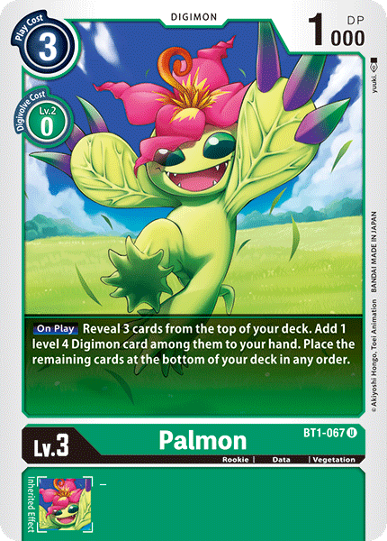 digimon card game special booster 1.0 Palmon [BT1-067] [Release Special Booster Ver.1.0]