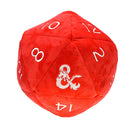 Ultra PRO: Plush D20 - Jumbo Novelty Die (Red and White)