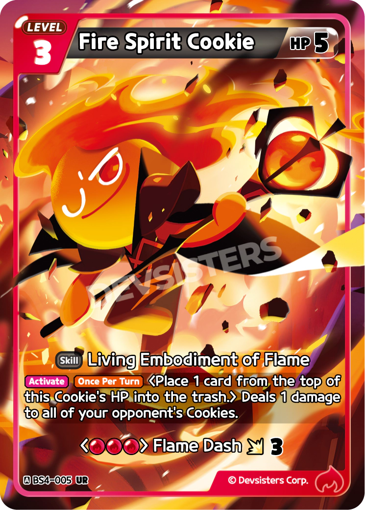 Image for Fire Spirit Cookie (BS4-005) [Age of Heroes and Kingdoms] - CookieRun: Braverse TCG