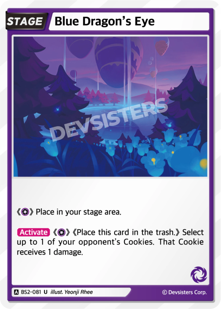 Image for Blue Dragon's Eye (BS2-081) [BRAVE BEGINNING] - CookieRun: Braverse TCG