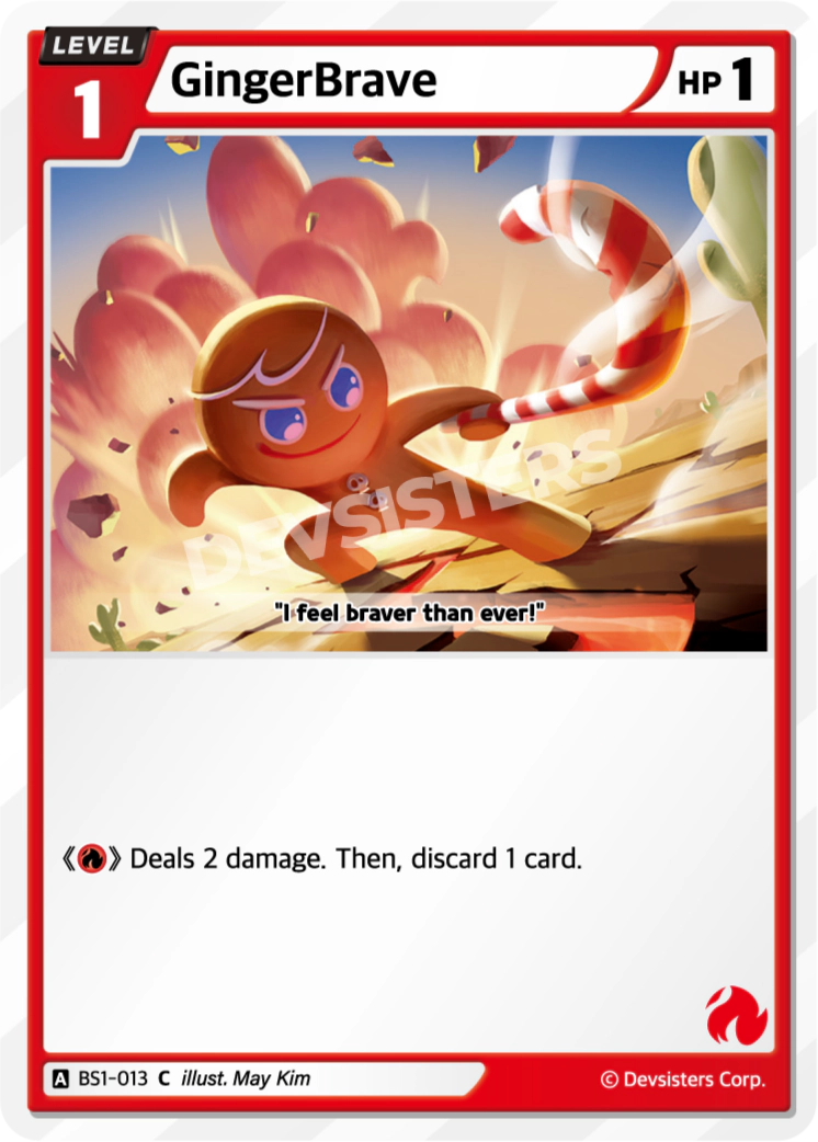 Image for GingerBrave (BS1-013) [BRAVE BEGINNING] - CookieRun: Braverse TCG