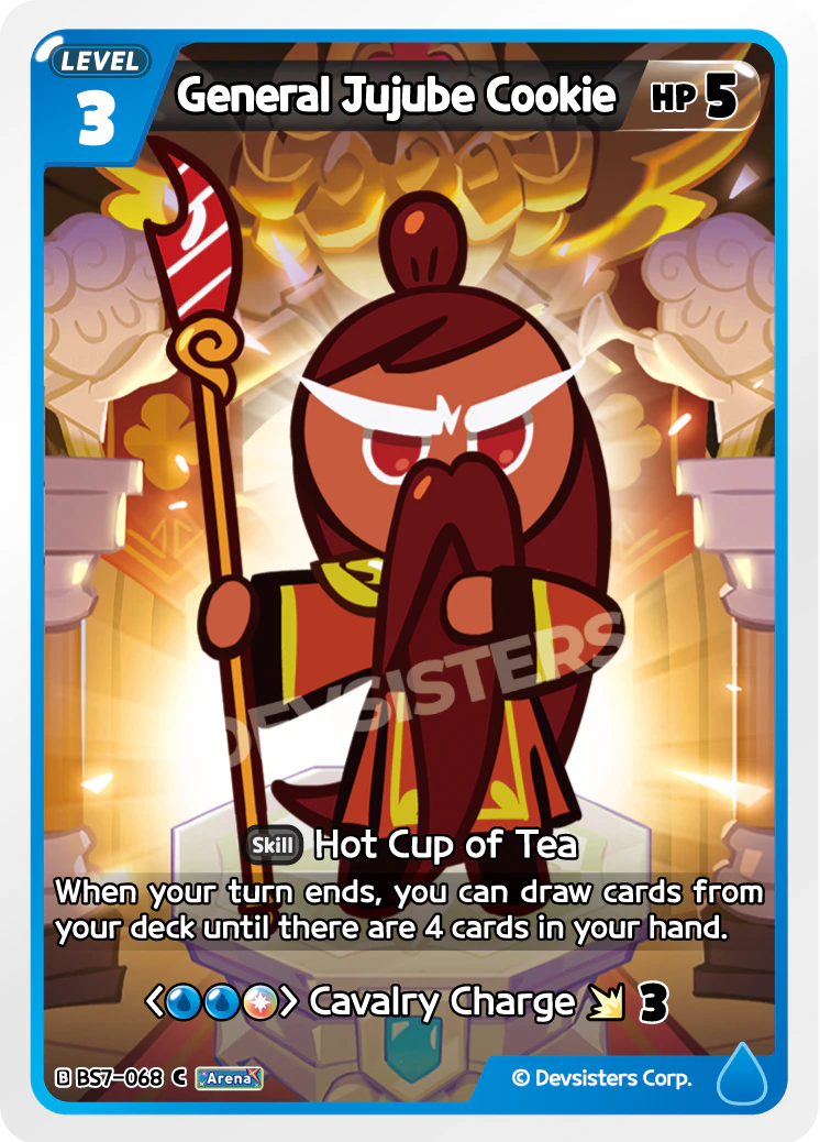 Image for General Jujube Cookie (BS7-068) [Arena of Glory] - CookieRun: Braverse TCG