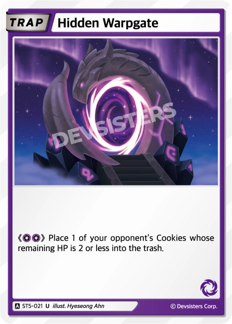 Image for Hidden Warpgate (ST5-021) [Starter Deck PURPLE] - CookieRun: Braverse TCG