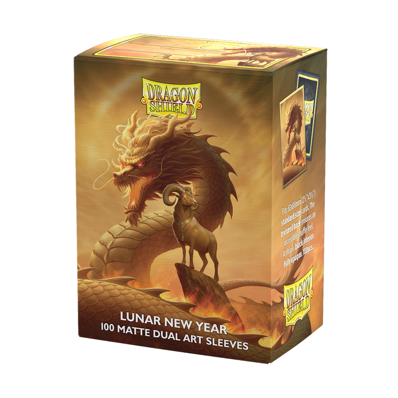 Dragon Shield: Standard 100ct Art Sleeves - Fire Goat (2027)