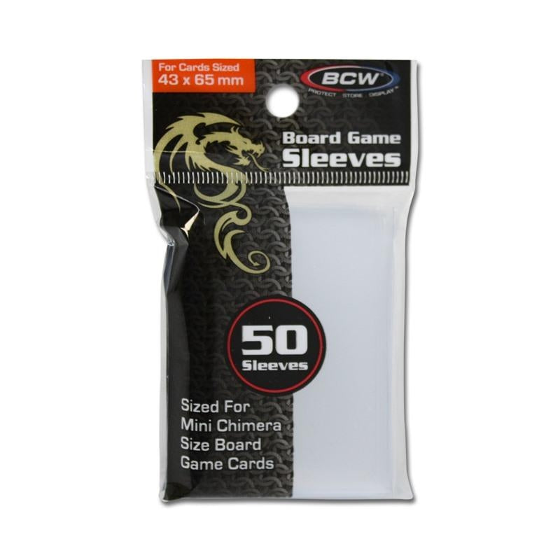 Image for Board Game Sleeves Mini-Chimera (43mm x 65mm) - Clear (50-Pack) [BCW Card Sleeves]