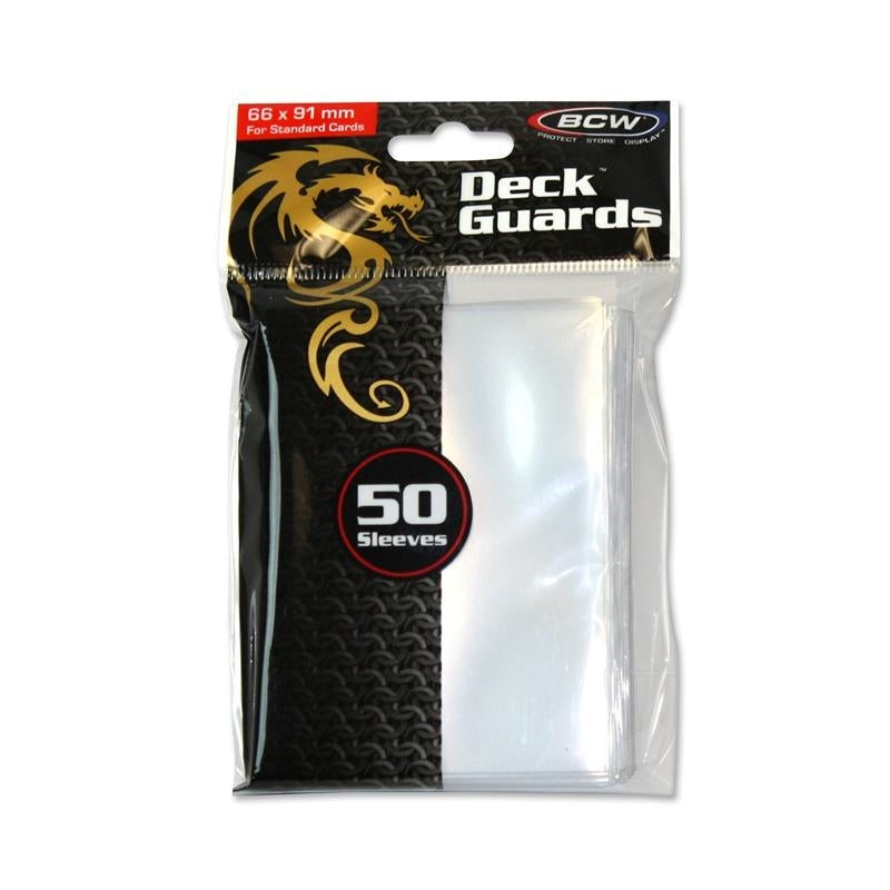 Image for Deck Guards Double Glossy Standard - Clear (50-Pack) [BCW Card Sleeves]