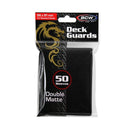 Image for Deck Guards Double Matte Standard - Black (50-Pack) [BCW Card Sleeves]