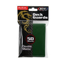Image for Deck Guards Double Matte Standard - Green (50-Pack) [BCW Card Sleeves]