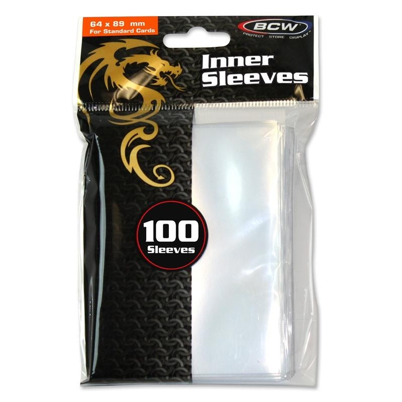 Image for Inner Sleeves Standard - Clear (100-Pack) [BCW Card Sleeves]