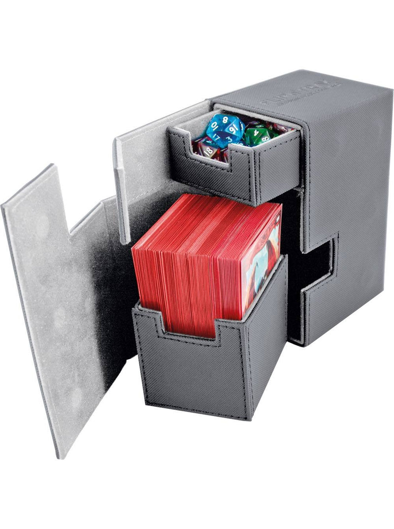 Image for Flip 'n' Tray Deck Case XenoSkin - Grey (Holds 80+) [Ultimate Guard Deck Boxes]