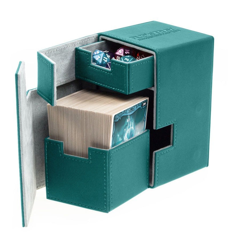 Image for Flip 'n' Tray Deck Case XenoSkin - Petrol (Holds 100+) [Ultimate Guard Deck Boxes]