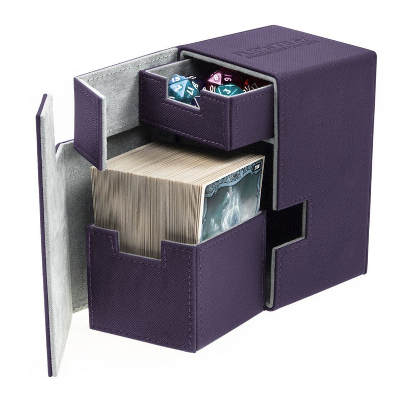 Image for Flip 'n' Tray Deck Case XenoSkin - Purple (Holds 100+) [Ultimate Guard Deck Boxes]