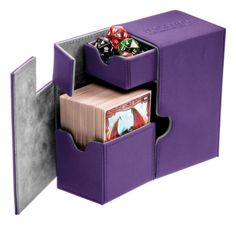 Image for Flip 'n' Tray Deck Case XenoSkin - Purple (Holds 80+) [Ultimate Guard Deck Boxes]