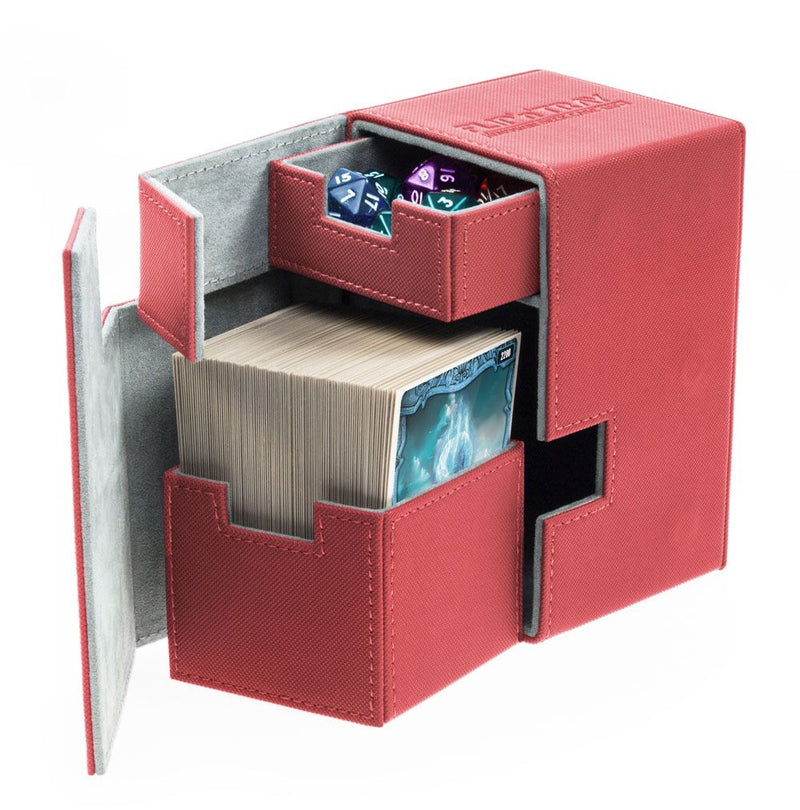 Image for Flip 'n' Tray Deck Case XenoSkin - Red (Holds 100+) [Ultimate Guard Deck Boxes]