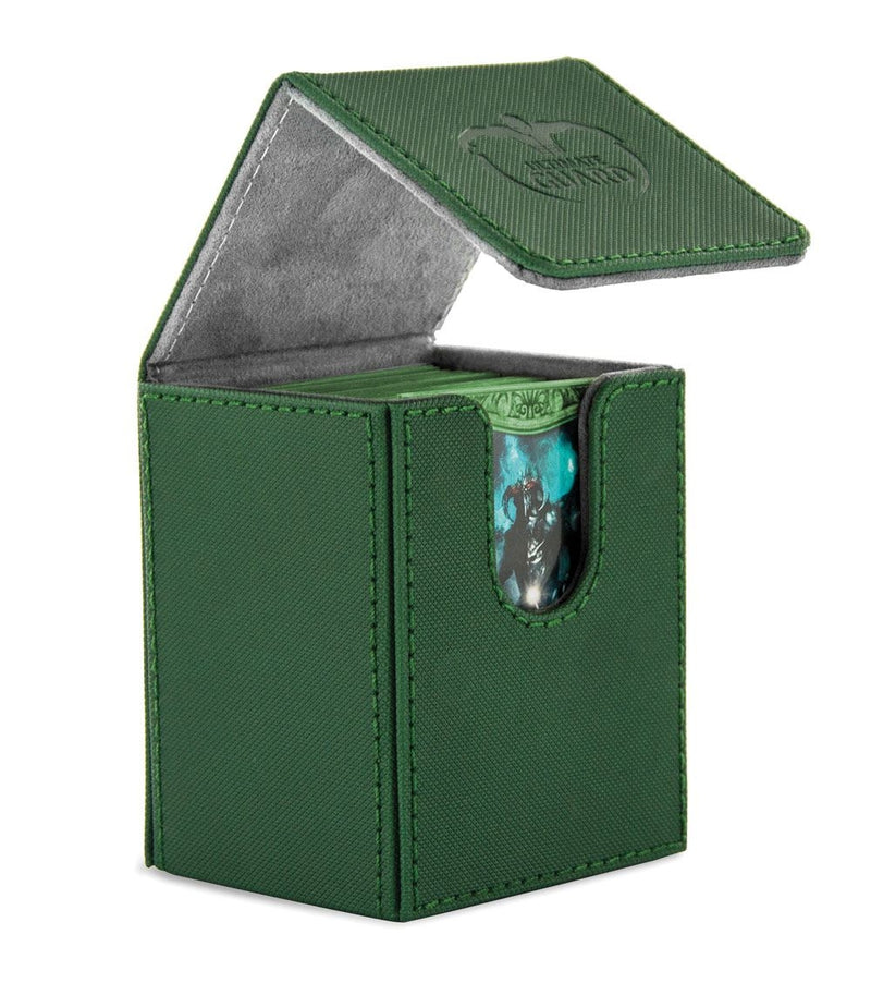 Image for Flip Deck Case - XenoSkin Green (Holds 100+) [Ultimate Guard Deck Boxes]