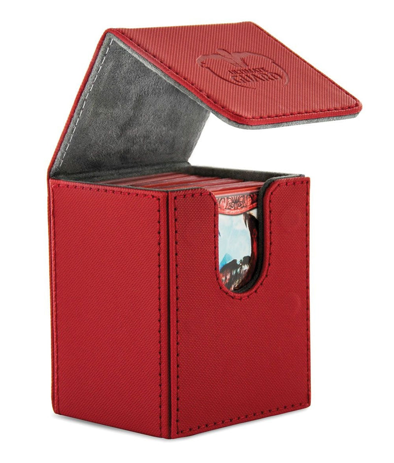 Image for Flip Deck Case - XenoSkin Red (Holds 100+) [Ultimate Guard Deck Boxes]