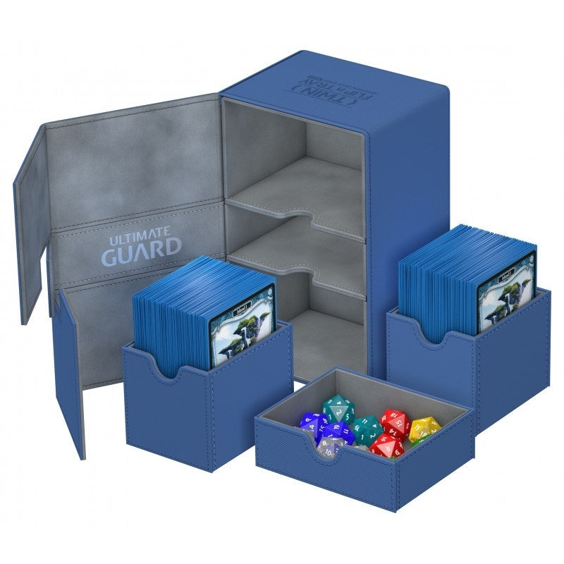 Image for Twin Flip 'n' Tray Deck Case - Blue (Holds 160+) [Ultimate Guard Deck Boxes]