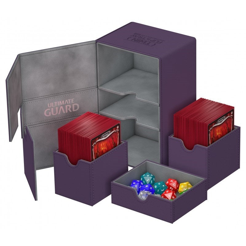 Image for Twin Flip 'n' Tray Deck Case - Purple (Holds 160+) [Ultimate Guard Deck Boxes]