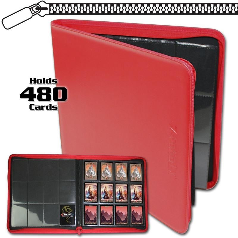 Image for Z-Folio 12-Pocket LX Album - Red (BCWSTORAGE)