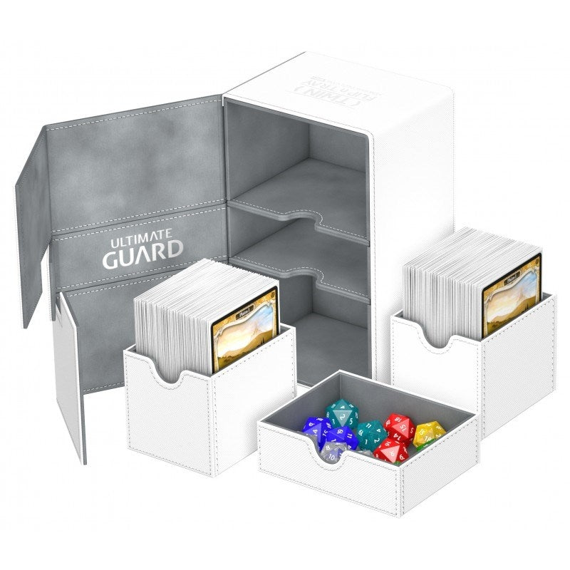 Image for Twin Flip 'n' Tray Deck Case - White (Holds 160+) [Ultimate Guard Deck Boxes]