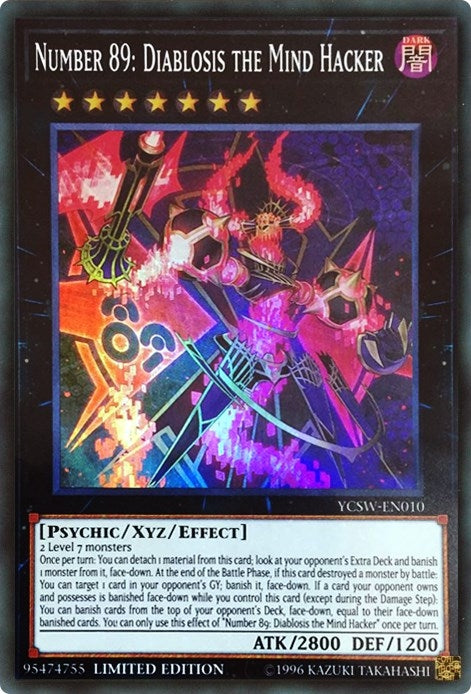 Number 89: Diablosis the Mind Hacker [YCSW-EN010] Super Rare
