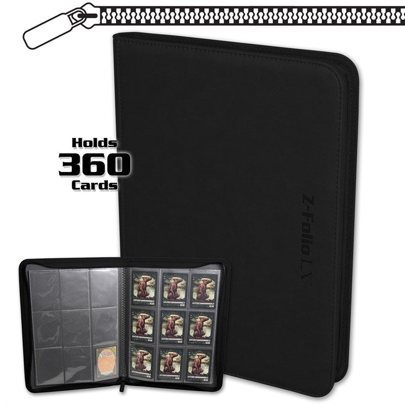 Image for Z-Folio 9-Pocket LX Album - Black (BCWSTORAGE)