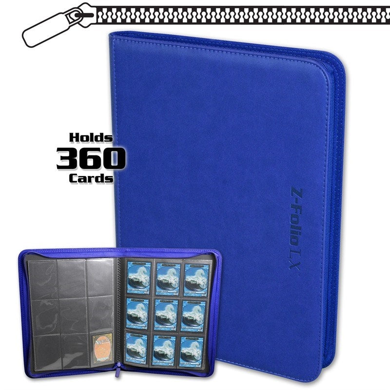 Image for Z-Folio 9-Pocket LX Album - Blue (BCWSTORAGE)