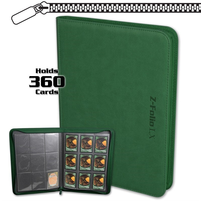 Image for Z-Folio 9-Pocket LX Album - Green (BCWSTORAGE)