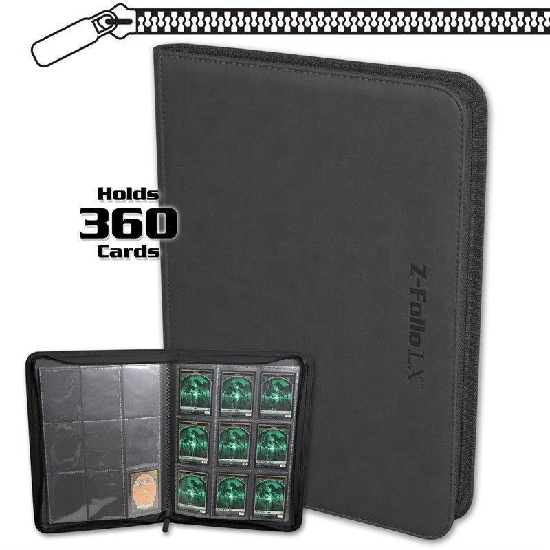 Image for Z-Folio 9-Pocket LX Album - Gray (BCWSTORAGE)