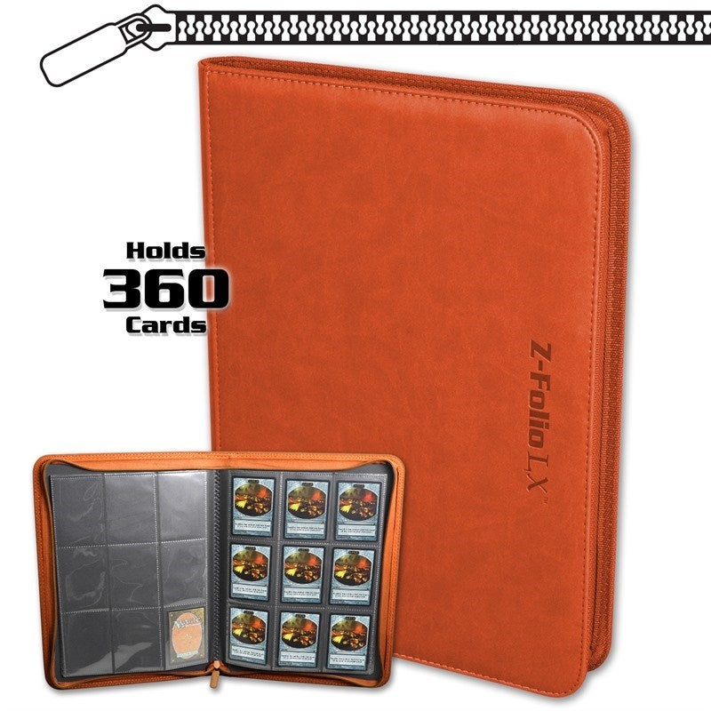 Image for Z-Folio 9-Pocket LX Album - Orange (BCWSTORAGE)