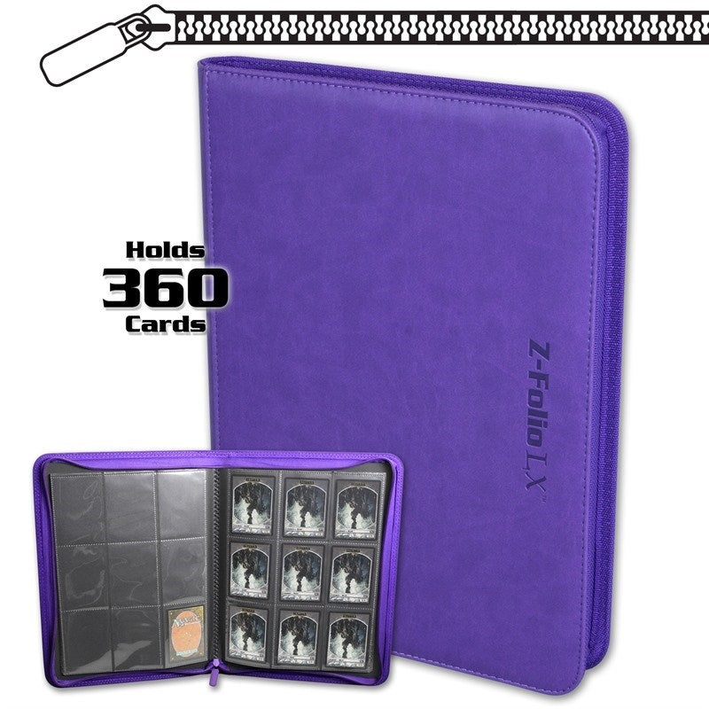 Image for Z-Folio 9-Pocket LX Album - Purple (BCWSTORAGE)