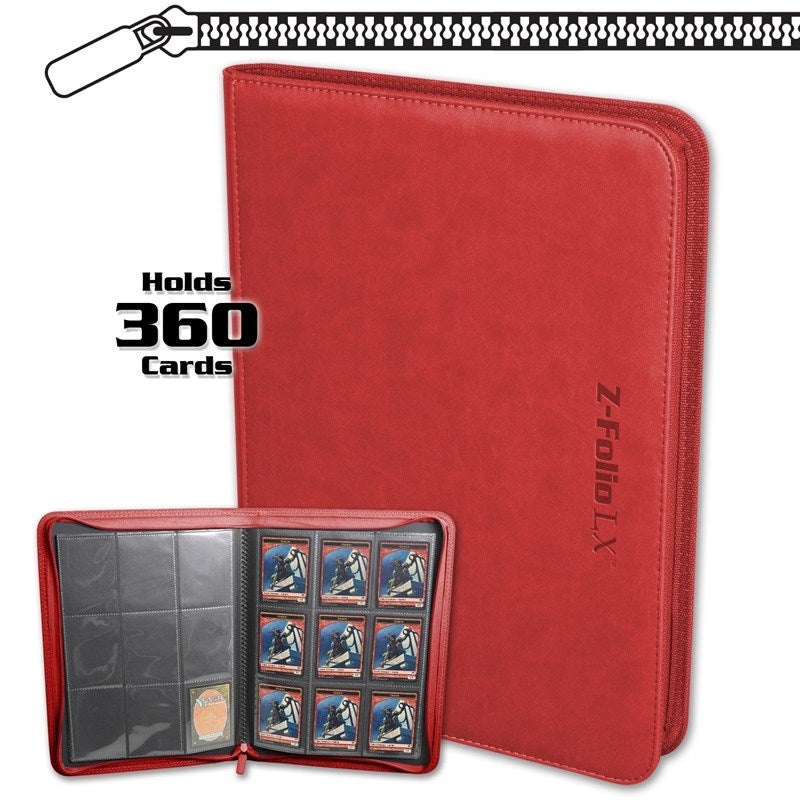 Image for Z-Folio 9-Pocket LX Album - Red (BCWSTORAGE)