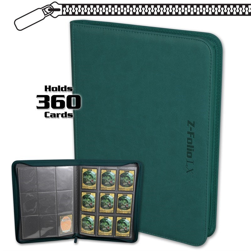 Image for Z-Folio 9-Pocket LX Album - Teal (BCWSTORAGE)