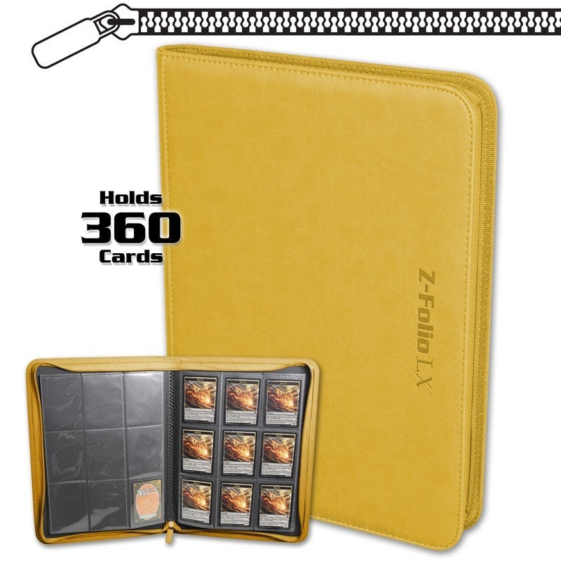 Image for Z-Folio 9-Pocket LX Album - Yellow (BCWSTORAGE)