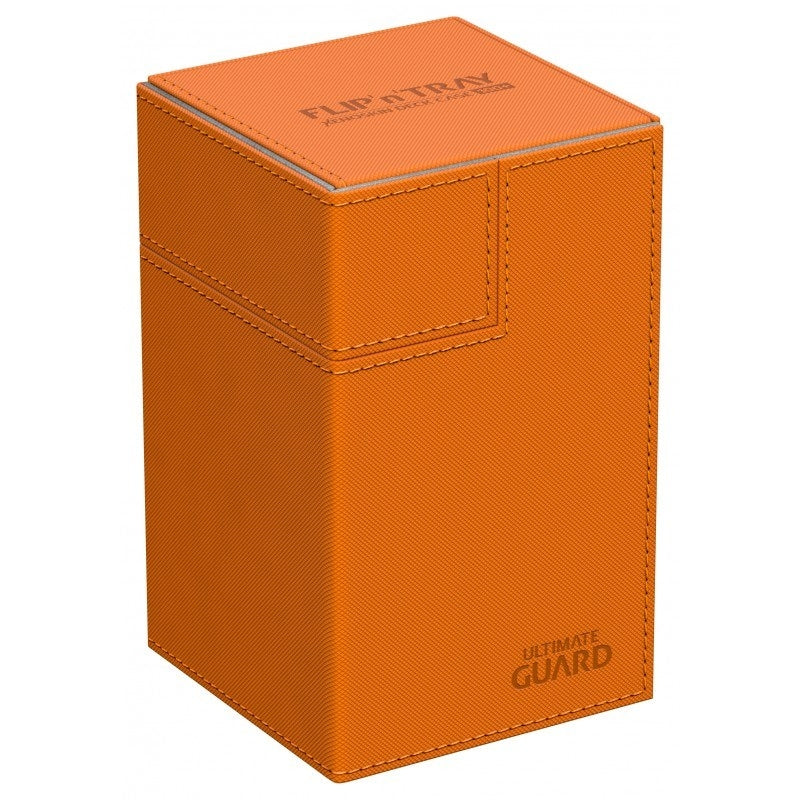 Image for Flip 'n' Tray Deck Case XenoSkin - Orange (Holds 100+) [Ultimate Guard Deck Boxes]