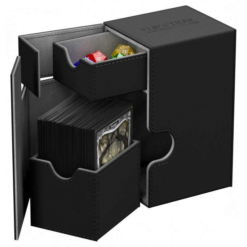 Image for Flip 'n' Tray Deck Case XenoSkin - Black (Holds 80+) [Ultimate Guard Deck Boxes]