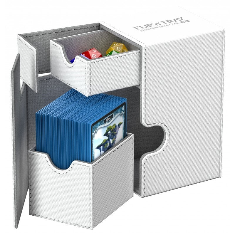 Image for Flip 'n' Tray Deck Case XenoSkin - White (Holds 80+) [Ultimate Guard Deck Boxes]