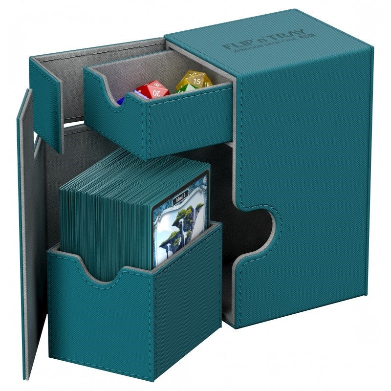 Image for Flip 'n' Tray Deck Case XenoSkin - Petrol (Holds 80+) [Ultimate Guard Deck Boxes]