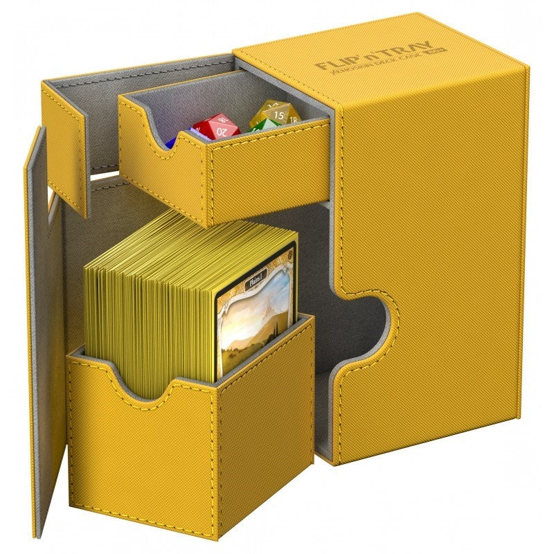 Image for Flip 'n' Tray Deck Case XenoSkin - Amber (Holds 80+) [Ultimate Guard Deck Boxes]