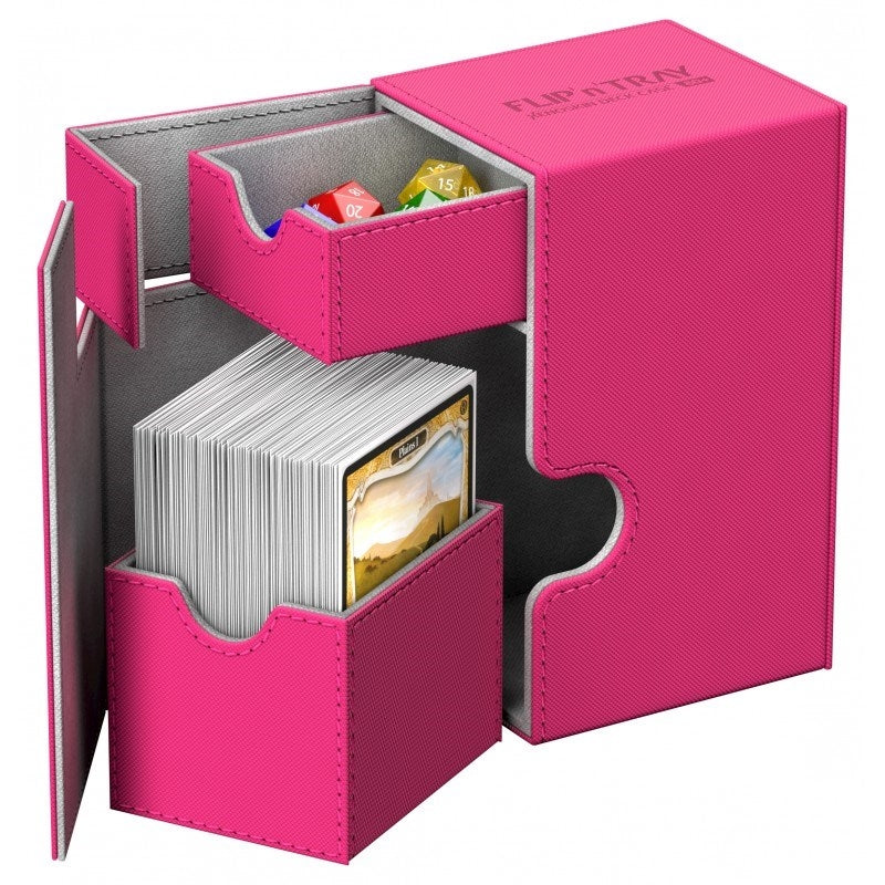 Image for Flip 'n' Tray Deck Case XenoSkin - Pink (Holds 80+) [Ultimate Guard Deck Boxes]