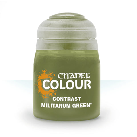 Image for Citadel Contrast Paint: Militarum Green (18ml) [Citadel Paint Pots]