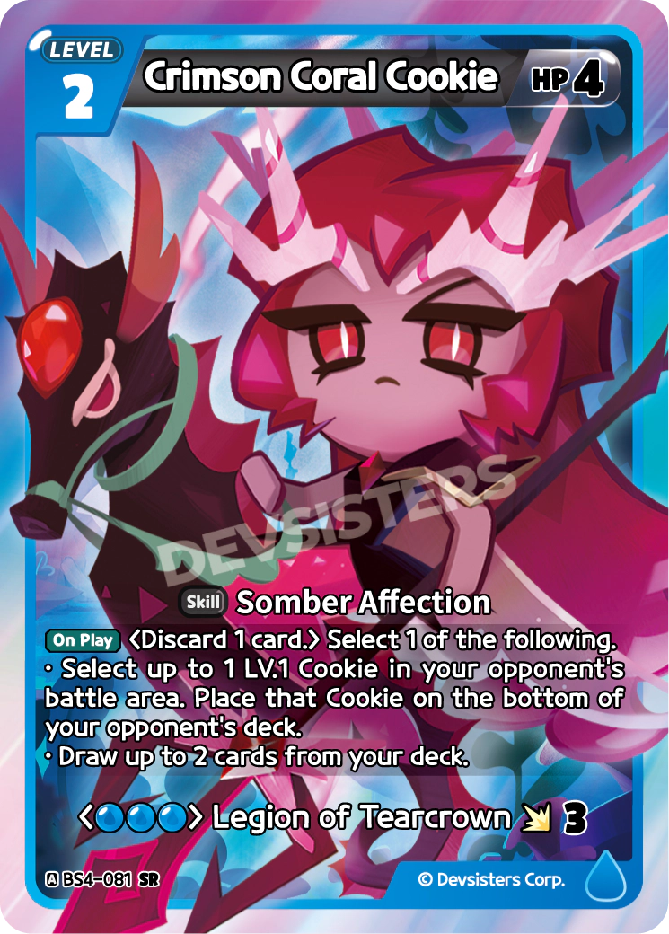 Image for Crimson Coral Cookie (BS4-081) [Age of Heroes and Kingdoms] - CookieRun: Braverse TCG