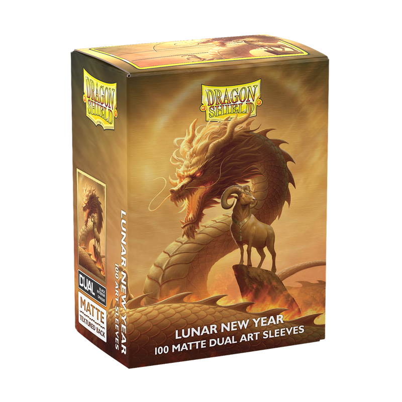 Dragon Shield: Standard 100ct Art Sleeves - Fire Goat (2027)