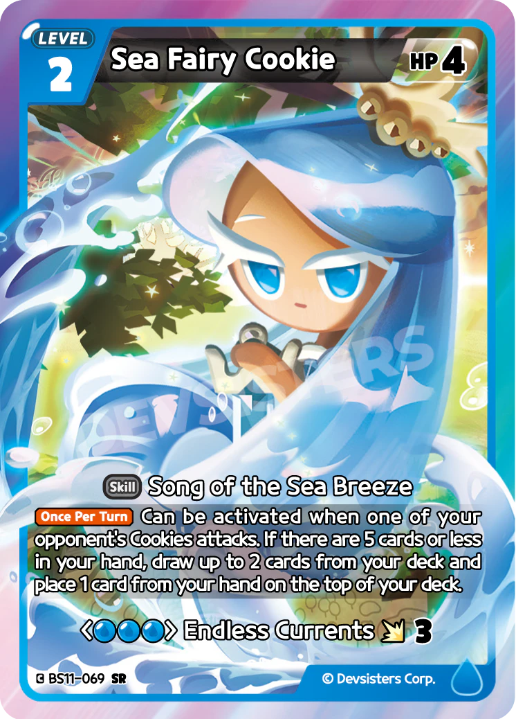 Image for Sea Fairy Cookie (BS11-069) [The Dark Enchantress War] - CookieRun: Braverse TCG