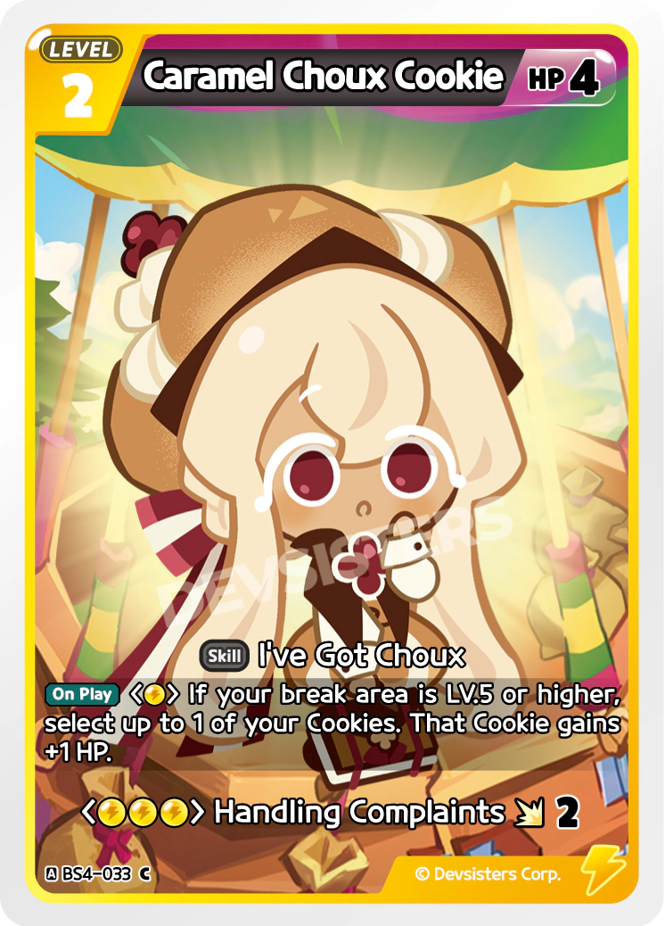 Image for Caramel Choux Cookie (BS4-033) [Age of Heroes and Kingdoms] - CookieRun: Braverse TCG